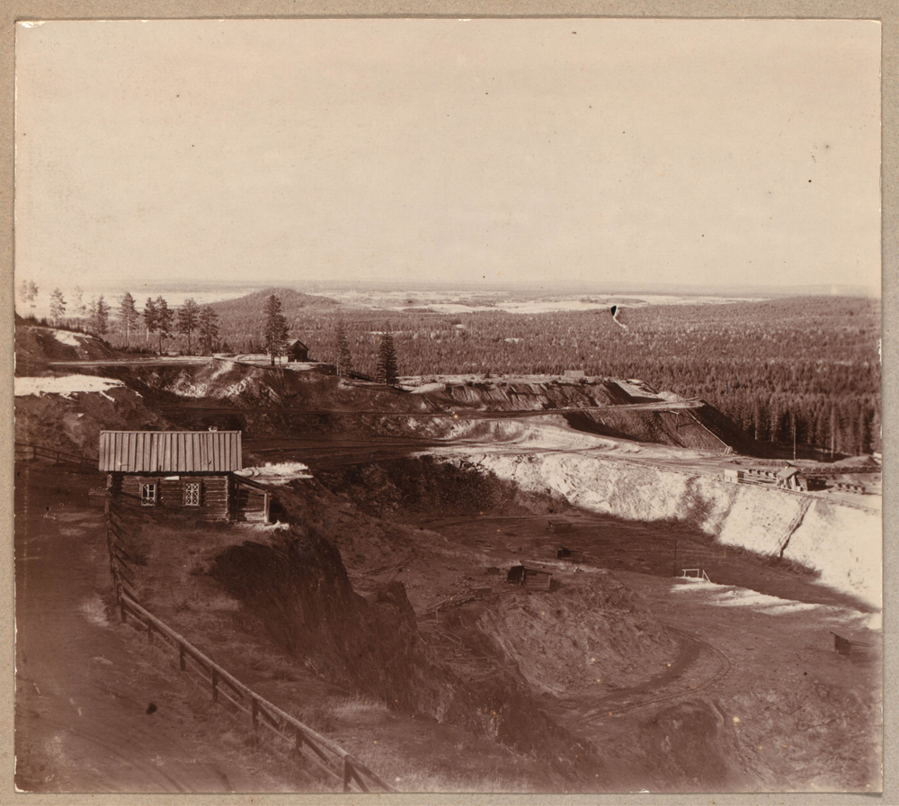 Разработка руды на горе Благодать. 1909 г. Фото С. М. Прокудина-Горского.